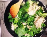 チンゲン菜とエノキの中華風炒め作り方4写真