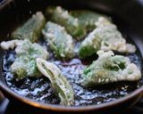 鯵とピーマンの天ぷら　五香粉塩作り方3写真