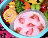 お弁当にも♡薄焼き卵でピンクのヒョウ柄作り方4写真