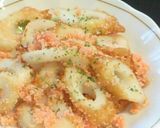 (σ・∀・)σ　竹輪・たらこバター炒め作り方5写真