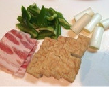 ご飯が進む☆厚揚げと豚肉の味噌炒め作り方1写真