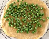 えんどう豆と餡子の丸型パン作り方5写真