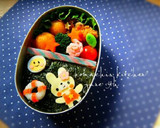 幼稚園 お弁当 キャラ弁♡水着 うさぎ作り方4写真