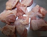 鶏もも肉と水煮タケノコの煮物作り方2写真
