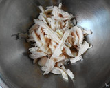 茹で鶏とゴーヤのわさびマヨ和え作り方3写真
