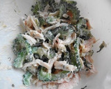 茹で鶏とゴーヤのわさびマヨ和え作り方4写真