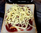 ちょ~簡単♬ピザ風ホットサンド♬作り方3写真