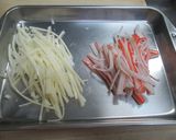さけるチーズで水菜サラダ作り方2写真