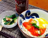 トマトと温玉のぶっかけそうめん作り方5写真