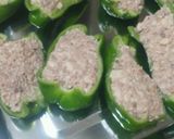 るる17豆腐でヘルシー♪ピーマンの肉詰め作り方3写真