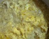 旨味抱き込む!鶏ひき肉のふんわり親子丼作り方6写真