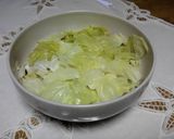 超簡単！きゃべつとベーコンの重ね蒸作り方4写真