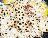 蓮根かぼちゃのカリカリチーズ焼作り方3写真