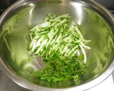 ササミと水菜の梅ゴマ和えサラダ♪作り方6写真