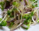 紫玉ねぎとかいわれ菜のサラダ作り方3写真