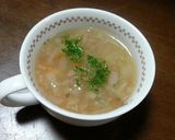 茅の舎の野菜だしで作る押し麦のスープ作り方4写真