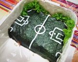 ⚽W杯だ!サッカーのり弁当⚽作り方3写真