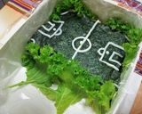 ⚽W杯だ!サッカーのり弁当⚽作り方4写真