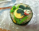 紫陽花とホタルのピラフおにぎり弁当❤︎作り方4写真