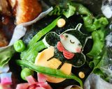 紫陽花とホタルのピラフおにぎり弁当❤︎作り方6写真