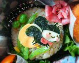 紫陽花とホタルのピラフおにぎり弁当❤︎作り方5写真