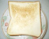 カフェのチョコバナナトースト作り方2写真