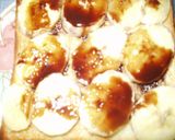 カフェのチョコバナナトースト作り方5写真