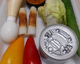 さばの水煮缶DEサラダ作り方1写真