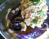 茄子と鶏の冷やかけうどん作り方4写真