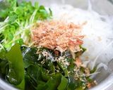 亜麻仁油で健康！玉葱と若布のぶっかけ蕎麦作り方5写真