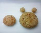 キャラ弁❈LINEブラウン被り物おにぎり作り方1写真