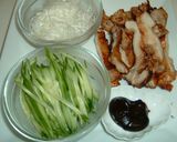 春巻きの皮で鶏の北京ダック風作り方3写真
