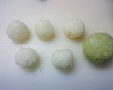 夏のキャラ弁❈なんちゃって白玉あんみつ作り方3写真