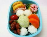夏のキャラ弁❈なんちゃって白玉あんみつ作り方6写真
