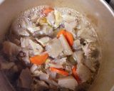 旬☆インゲン豆と鶏肉とこんにゃくの煮物作り方3写真