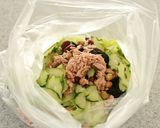 手を汚さずに栄養満点ひじきと豆のサラダ作り方2写真
