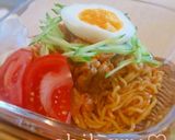 混ぜるだけ♥豚キムチ乗っけ♥本格ビビン麺作り方4写真