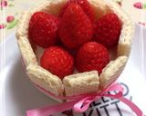 赤ちゃんバースデー♡可愛いイチゴのケーキ作り方10写真