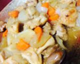 簡単☆鳥もも肉の新玉ねぎ煮作り方10写真