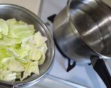 暑い日に♪食べラーキャベツの冷やしうどん作り方1写真