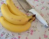 バナナの飾り切り…(o˘◡˘o)作り方1写真