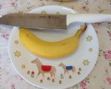 バナナの飾り切り…(o˘◡˘o)作り方4写真
