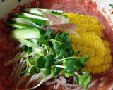 トマト×麺つゆ×ポン酢で絶品冷やし蕎麦①作り方7写真