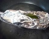 ヤングコーンのホイル焼き(皮付き)作り方3写真