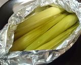 ヤングコーンのホイル焼き(皮付き)作り方4写真