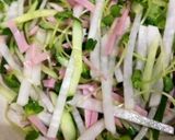千切り野菜のワサビドレッシングサラダ作り方2写真