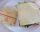 大きいスライスチーズサンド作り方2写真