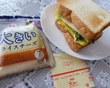大きいスライスチーズサンド作り方3写真