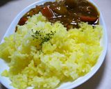 カレーのごはん♪ターメリックバターライス作り方3写真