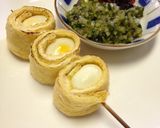 お揚げとウズラと山形だしのつまみ作り方3写真